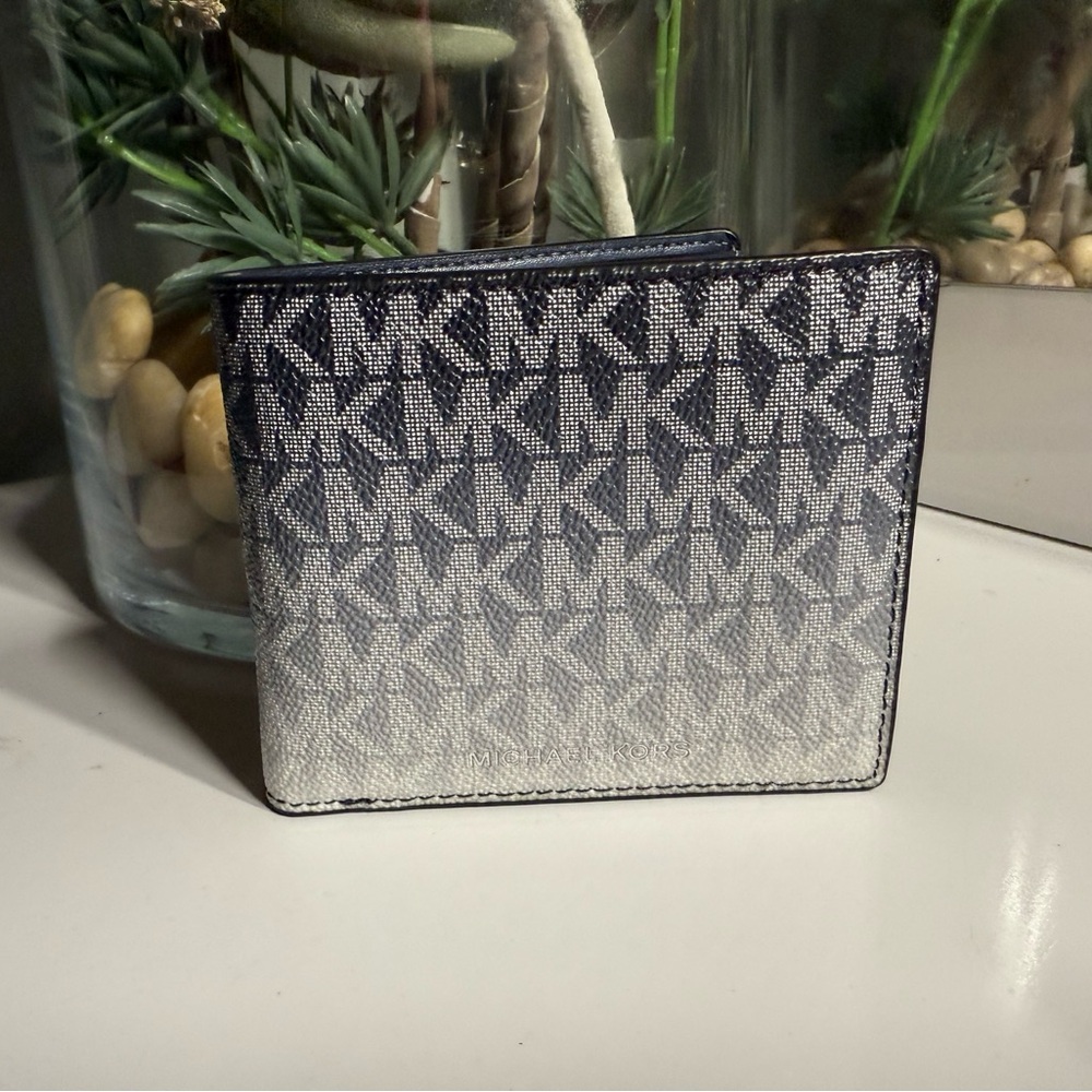 Michael Kors Black and Gray Men's Wallet